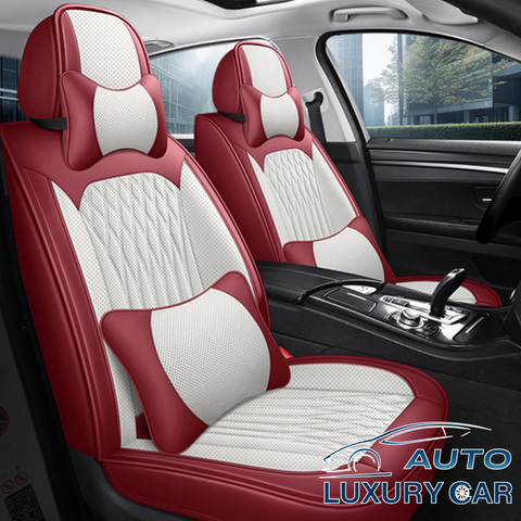New Diamond Leather Car Seat Covers – Stylish, Breathable, Full Leather, Universal All-Season Full Surround Design