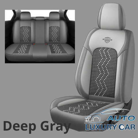 Ice Silk Nappa Leather Car Seat Covers – Universal 5-Seat, Four-Season, Wholesale