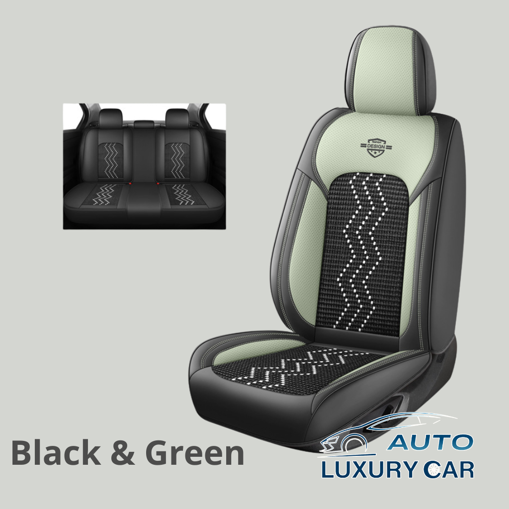 Ice Silk Nappa Leather Car Seat Covers – Universal 5-Seat, Four-Season, Wholesale