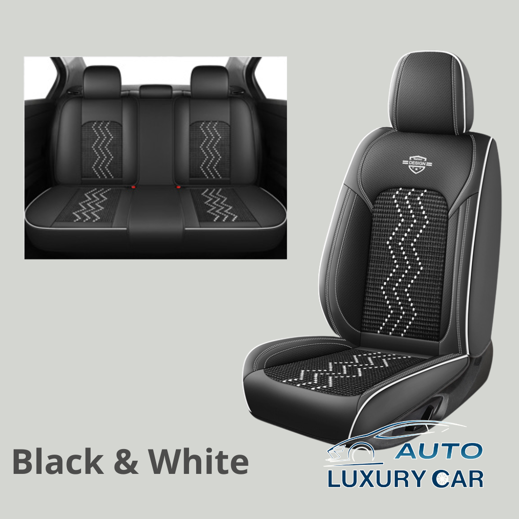 Ice Silk Nappa Leather Car Seat Covers – Universal 5-Seat, Four-Season, Wholesale