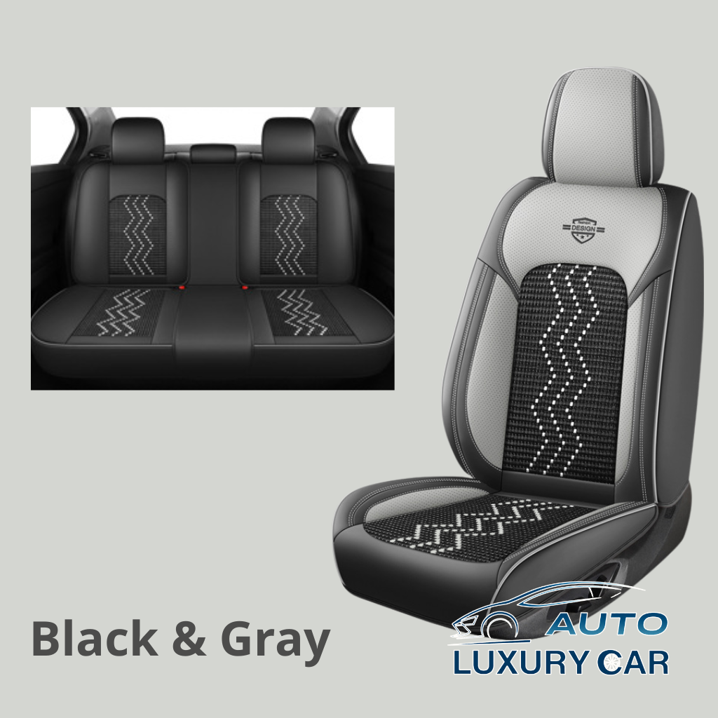 Ice Silk Nappa Leather Car Seat Covers – Universal 5-Seat, Four-Season, Wholesale