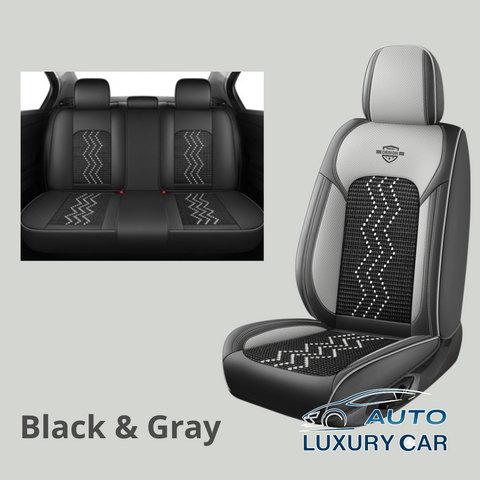 Ice Silk Nappa Leather Car Seat Covers – Universal 5-Seat, Four-Season, Wholesale