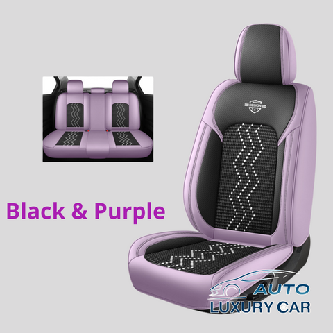 Ice Silk Nappa Leather Car Seat Covers – Universal 5-Seat, Four-Season, Wholesale