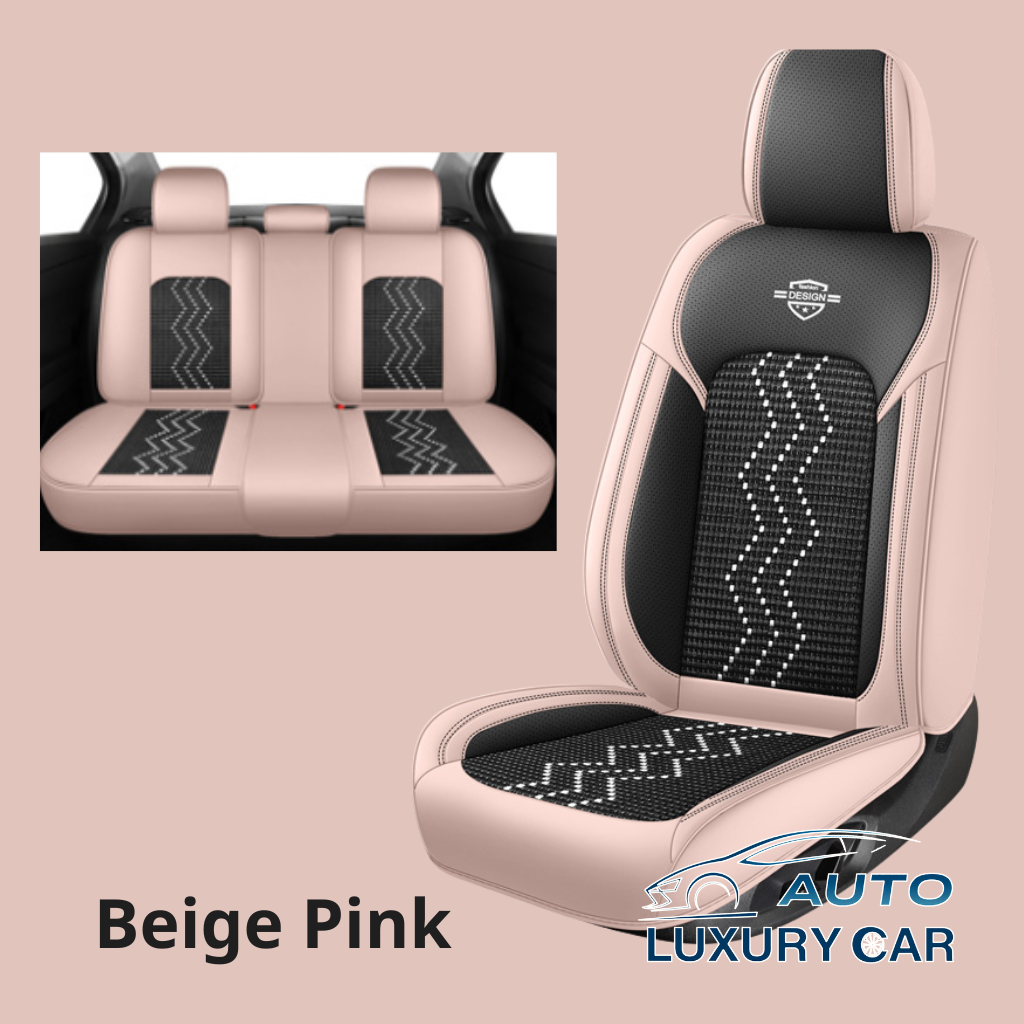 Ice Silk Nappa Leather Car Seat Covers – Universal 5-Seat, Four-Season, Wholesale