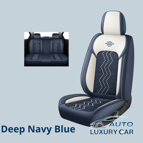 Ice Silk Nappa Leather Car Seat Covers – Universal 5-Seat, Four-Season, Wholesale