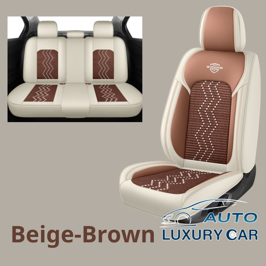 Ice Silk Nappa Leather Car Seat Covers – Universal 5-Seat, Four-Season, Wholesale