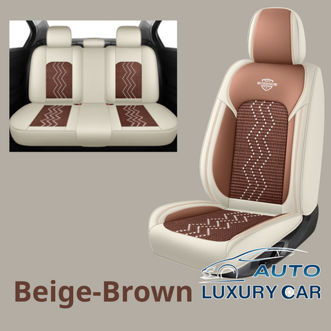 Ice Silk Nappa Leather Car Seat Covers – Universal 5-Seat, Four-Season, Wholesale