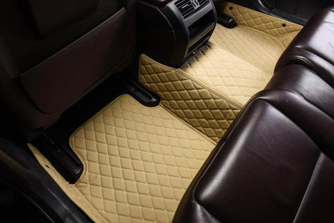Beige Custom Car Floor Mats