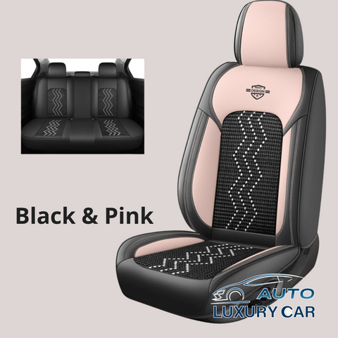 Ice Silk Nappa Leather Car Seat Covers – Universal 5-Seat, Four-Season, Wholesale