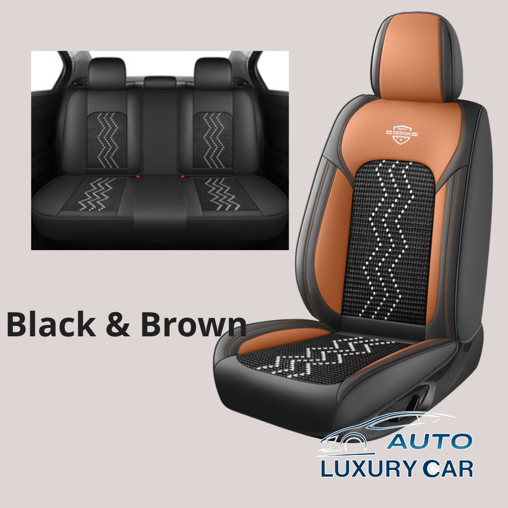 Ice Silk Nappa Leather Car Seat Covers – Universal 5-Seat, Four-Season, Wholesale