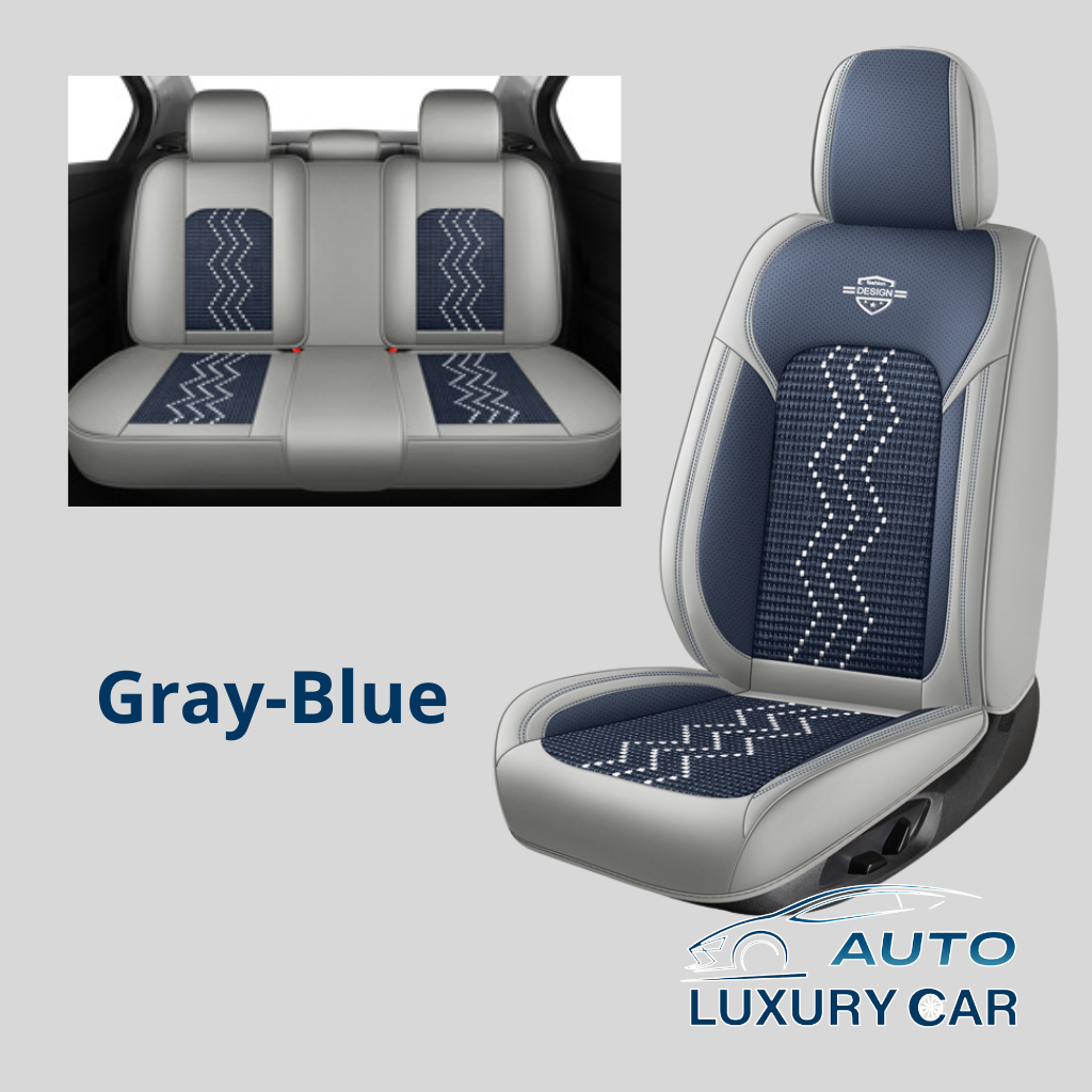 Ice Silk Nappa Leather Car Seat Covers – Universal 5-Seat, Four-Season, Wholesale