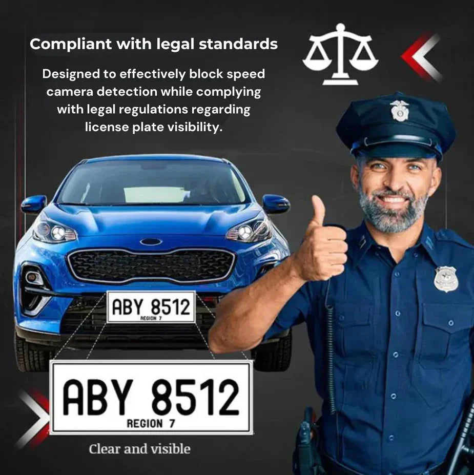 Reflective License Plate Sticker – Limited Stock Left! ⚠️