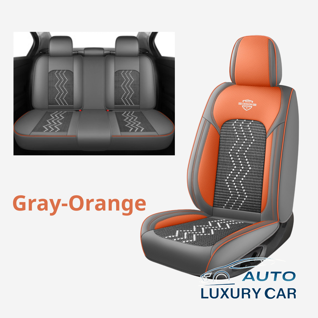 Ice Silk Nappa Leather Car Seat Covers – Universal 5-Seat, Four-Season, Wholesale