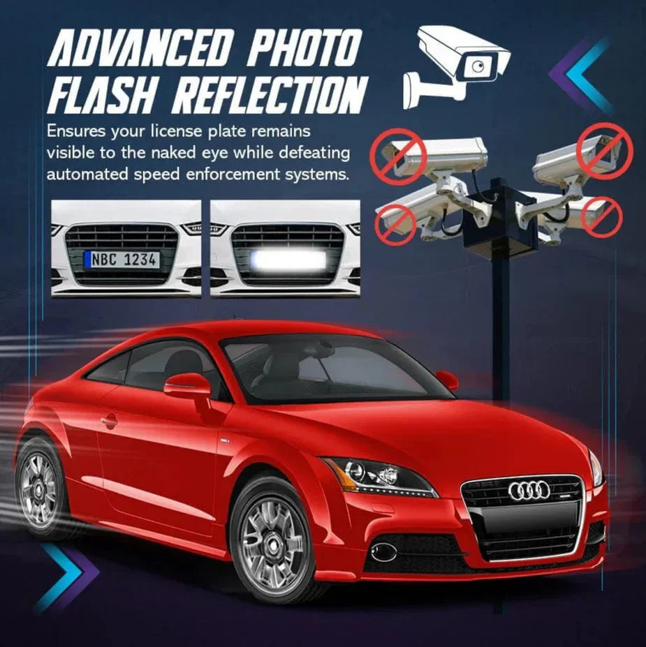 Reflective License Plate Sticker – Limited Stock Left! ⚠️