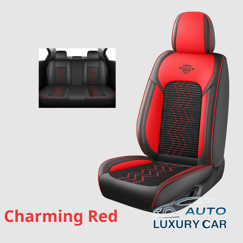 Ice Silk Nappa Leather Car Seat Covers – Universal 5-Seat, Four-Season, Wholesale