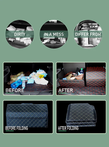 Autoluxurycar Brand Car Trunk Storage Box