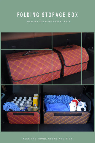 Autoluxurycar Brand Car Trunk Storage Box