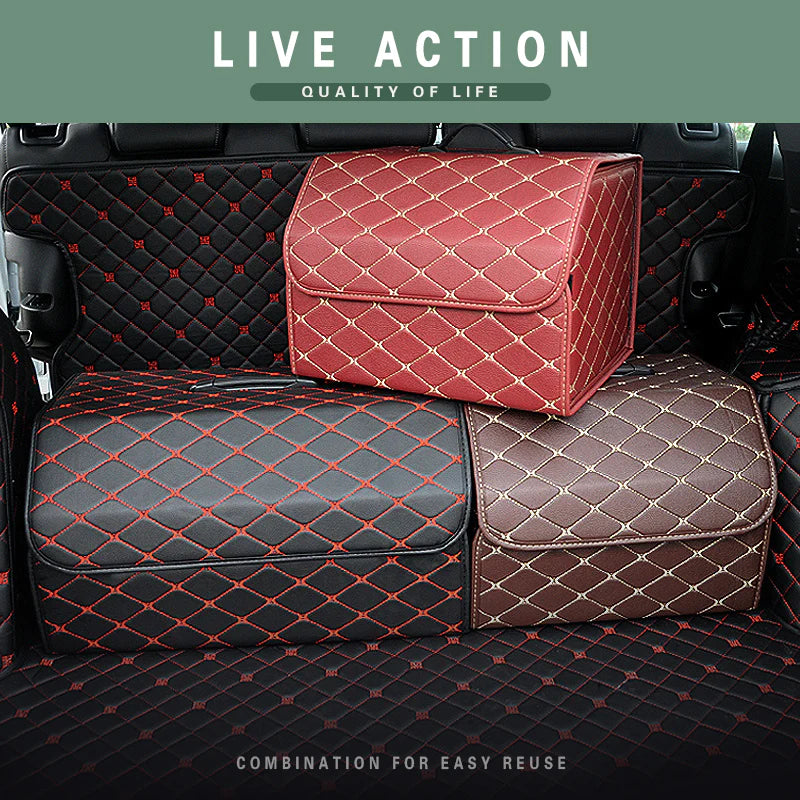 Autoluxurycar Brand Car Trunk Storage Box