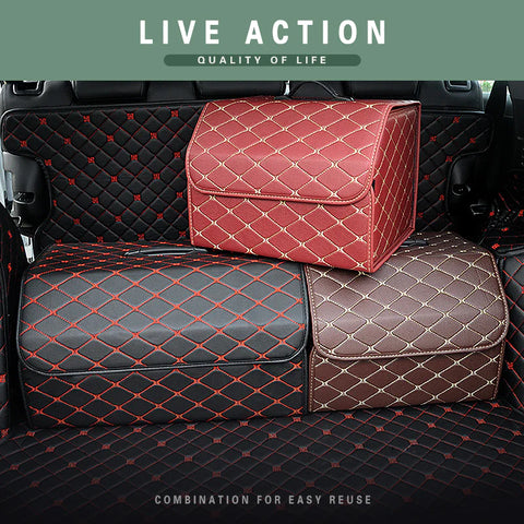 Autoluxurycar Brand Car Trunk Storage Box