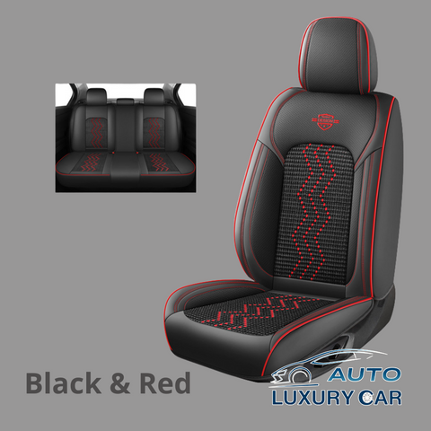 Ice Silk Nappa Leather Car Seat Covers – Universal 5-Seat, Four-Season, Wholesale