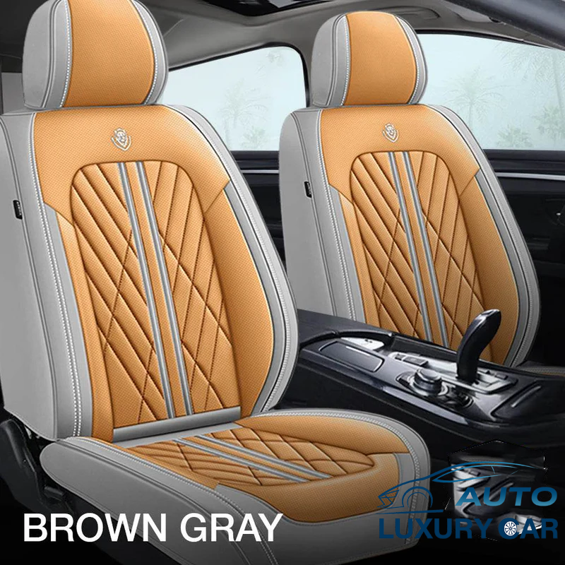 Brown & Gray Ultra Car Seat Covers