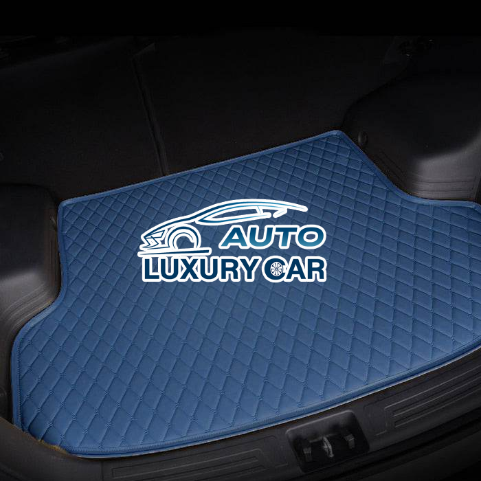 Blue Custom Car Trunk Mats
