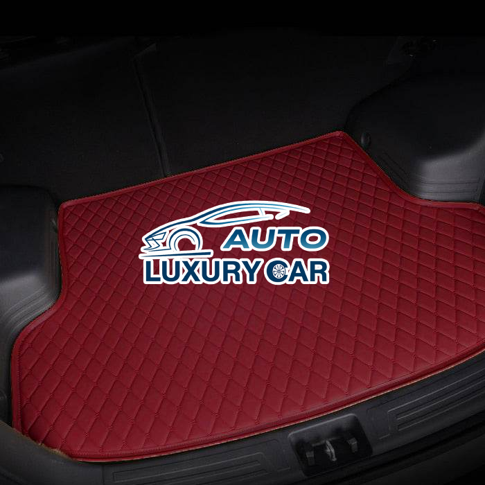 Wine Red Custom Car Trunk Mats
