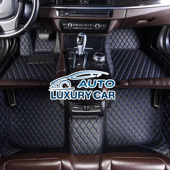 Black & Blue Stitching Custom Car Floor Mats